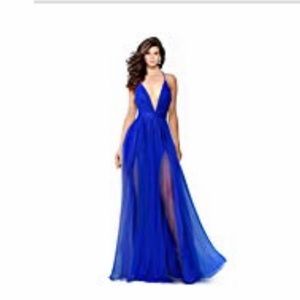 Elegant Blue Prom Dress
